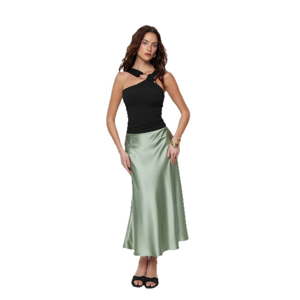 cross-border women's summer new arrival: halter neck backless top - elegant, slim-fitting, sleeveless tank top for women