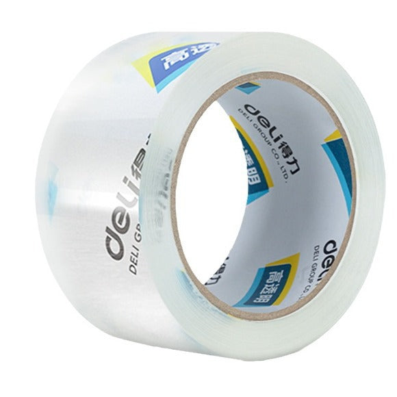 Deli transparent wide tape ins express packing tape 6cm large roll sealing tape sealing tape wholesale in large quantities