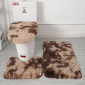 Custom tie-dye plush toilet seat cover set - non-slip floor mats & absorbent bathroom accessories - hot selling on