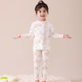 (100% cotton) children's spring/autumn printed thermal underwear set - boys' and girls' home wear, baby and kids' styles
