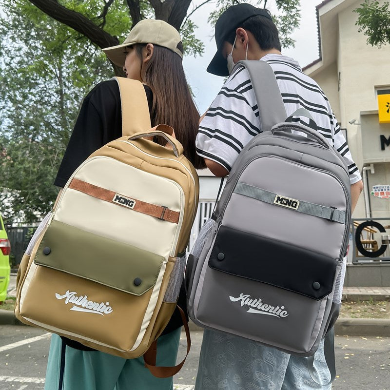 School bag, boys backpack, girls new fashion trend, college students, high school students, junior high school students, campus college backpack