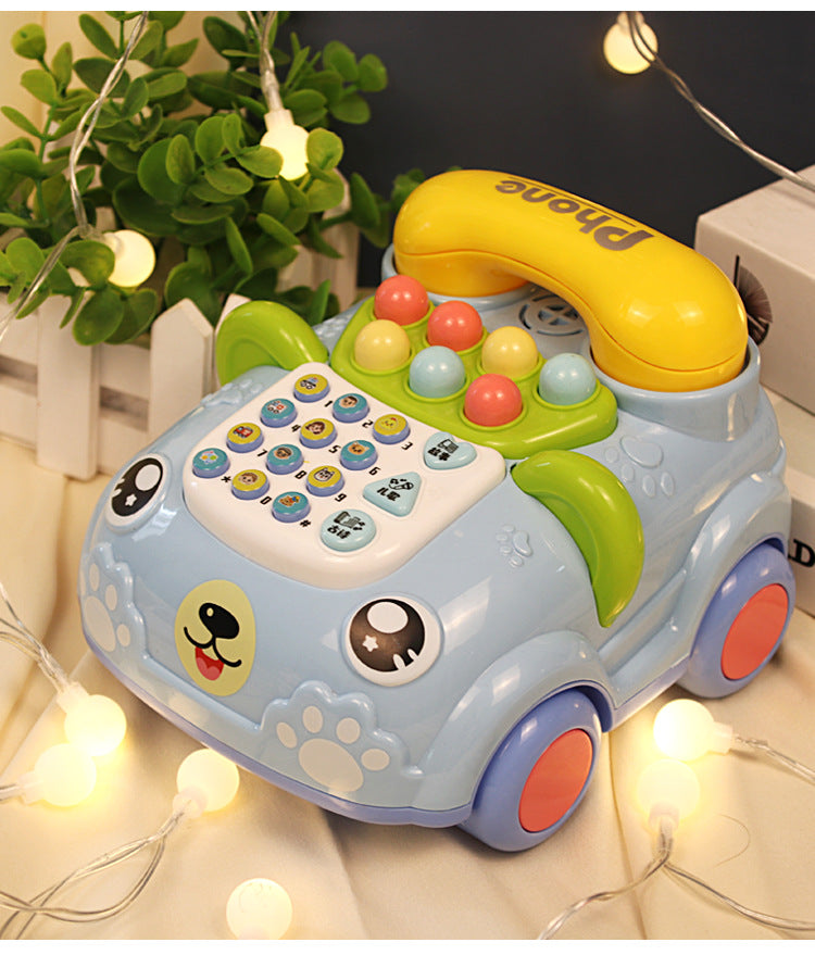 Wholesale children's multifunctional story phone - realistic landline, baby educational early learning toy with musical car