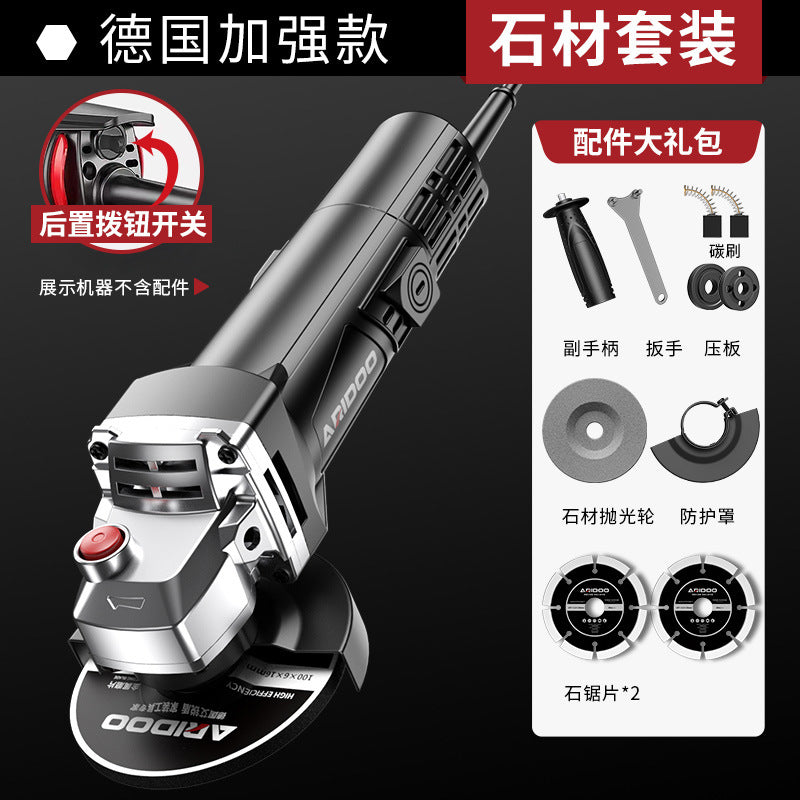 Airidun Angle Grinder Multifunctional Household Grinder Electric Hand Grinding Cutting Machine Handheld Polishing Machine