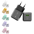 Pd 45w fast charging adapter transparent case - "little ice cube" dual port a+c charger, compatible with apple and huawei phones