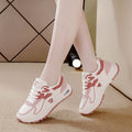 2025 fashion all-season new argan shoes women's wear-resistant athletic shoes leather breathable korean style versatile casual chunky sneakers