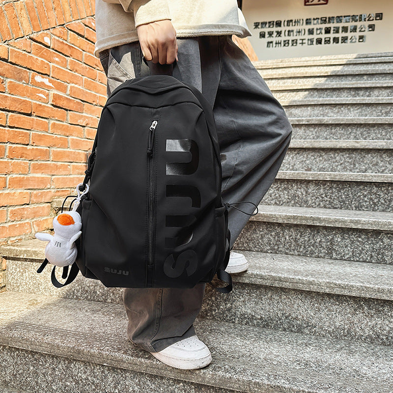 Cross-border  casual backpack new lightweight high school college student schoolbag tooling trendy men's and women's travel backpack