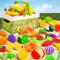 new product kids play house simulation fruit cutting fun for young children peelable and chewable educational toy set