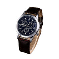 Wholesale hot-selling fashion watches for men - export quality men's quartz watches with decorative fashion blue light glass and leather straps
