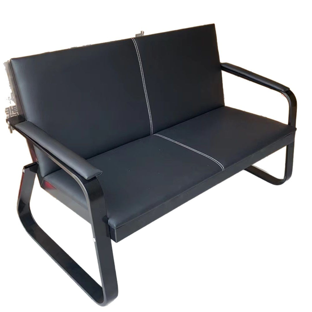 Office sofa and coffee table set - modern minimalist reception sofa for business, 3-seater office sofa