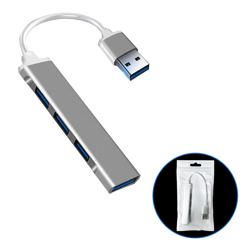 Type-c hub 4-in-1 expansion dock for computers and tablets - usb hub with high-speed data transfer for usb drives