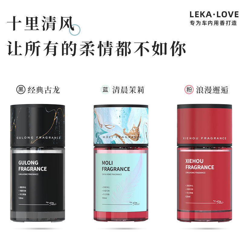 Car air freshener, car perfume, in-car seat mount, long-lasting fragrance, odor eliminator, flameless aromatherapy, air freshener