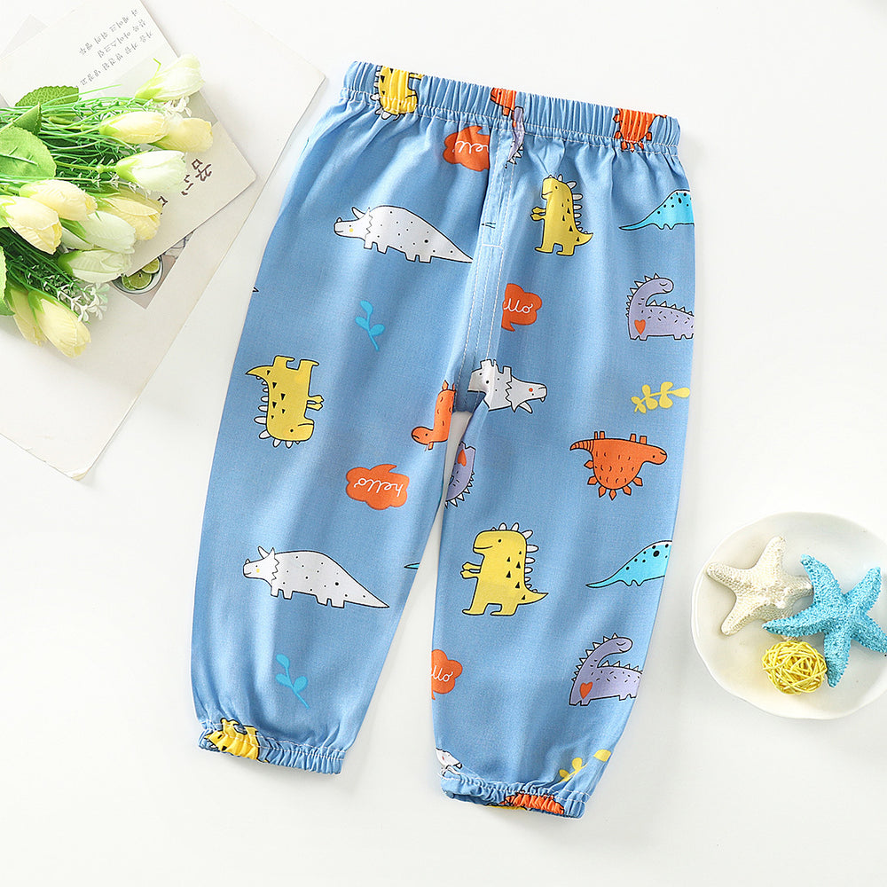 Summer kids anti-mosquito pants baby bloomers boys and girls breathable nine-point pants children's air-conditioning pants children's pants