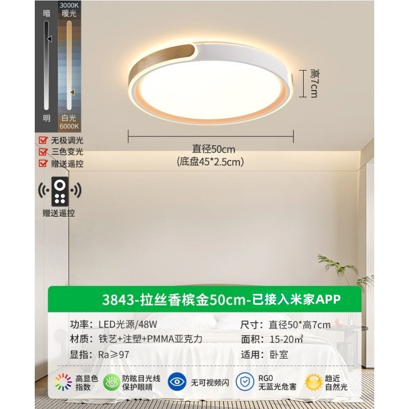 Bedroom light Ceiling light New led master bedroom lighting Modern simple room light Luxury minimalist restaurant light E