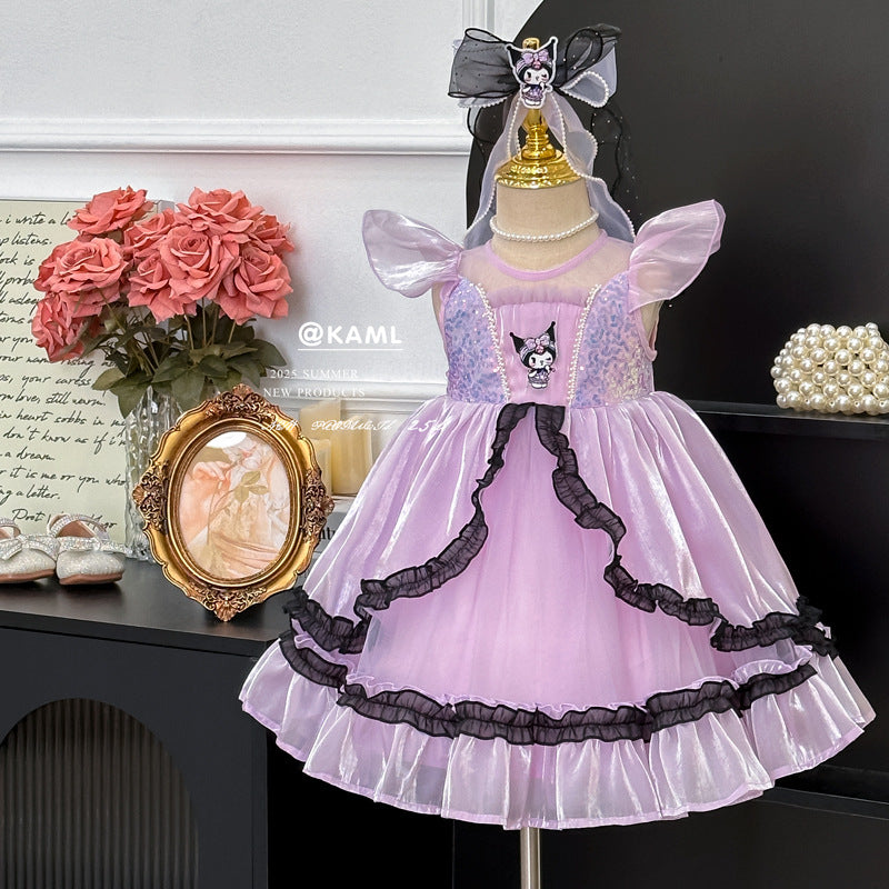 Girls' dress  summer new lolita kuromi birthday dress princess dress
