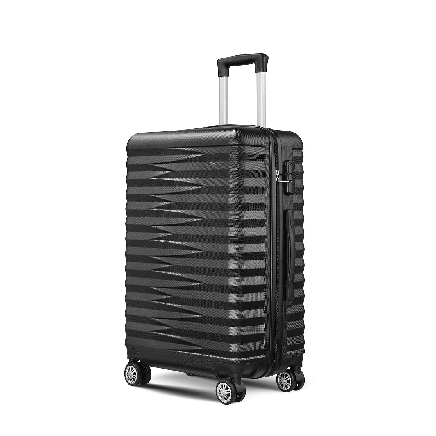 Manufacturer customizes three-piece suitcase,  boarding password trolley case, large-capacity universal wheel  suitcase