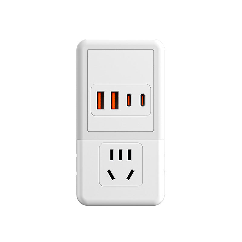 Bedside night light bedroom sleep light time table lamp with socket lighting all-in-one multi-function plug-in wall lamp