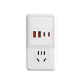Bedside night light bedroom sleep light time table lamp with socket lighting all-in-one multi-function plug-in wall lamp