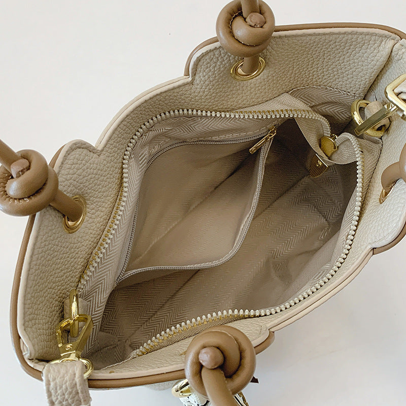 Cross-border textured handbag bag women's large-capacity commuter tote bag summer 2025 new fashion shoulder messenger bag