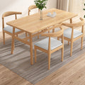 Dining table and chair combination, multi-functional breakfast shop, one table and four chairs, economical rental room dining table, casual rectangular dining table