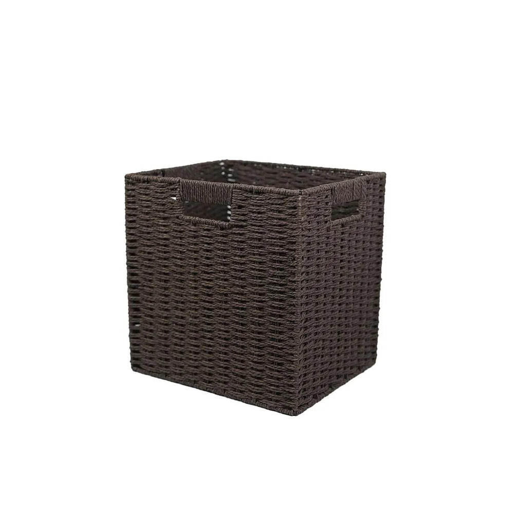 Modular grid storage cabinet - freestanding or wall-mounted, steel bookcase for home, kids' picture books, minimalist storage