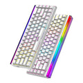 Raiku gk68 blue switch mechanical keyboard - gaming, hot-swappable, high-performance, light box, detachable cable