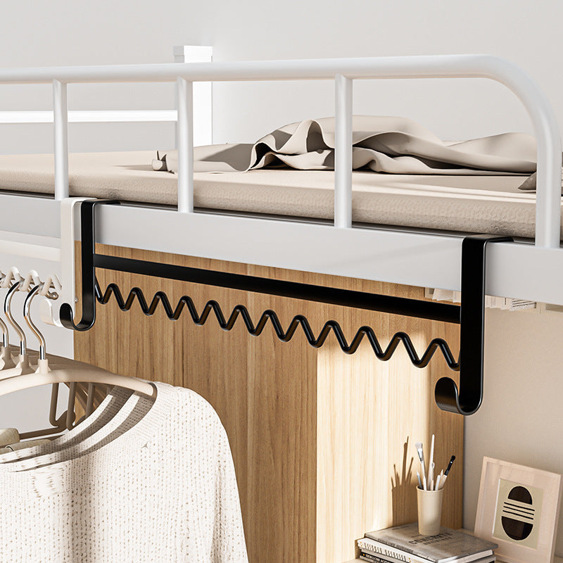 Wave drying rack dormitory hanging clothes artifact bedside hanging hook bedside drying rack dormitory storage finishing upper bunk