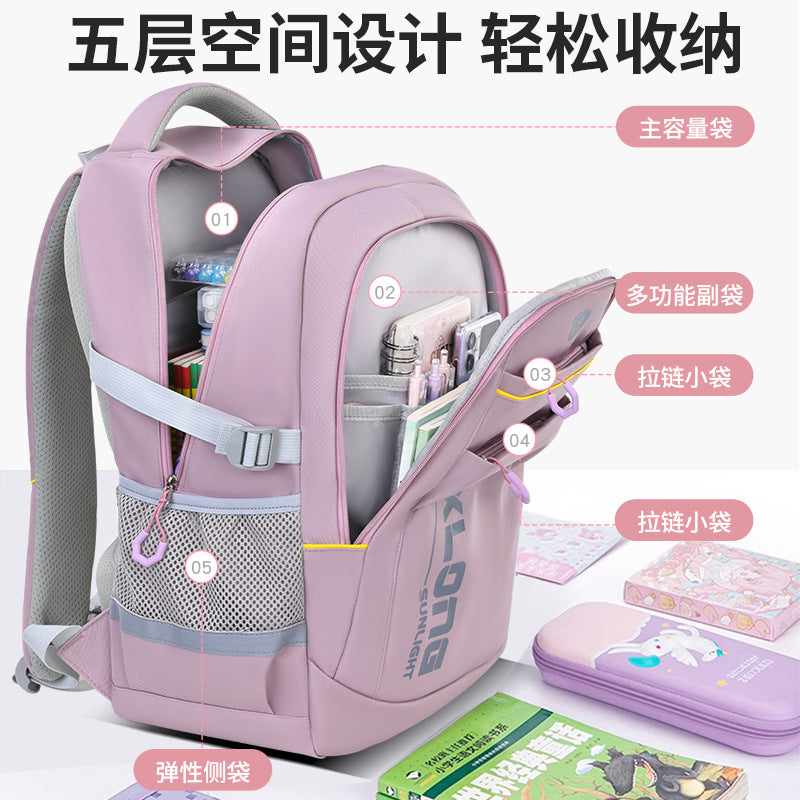2026 new school backpack for middle and high school students - extra large capacity, lightweight, and spine-protecting design for boys and girls