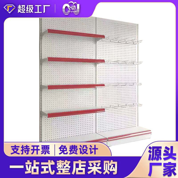 Supermarket Shelf Display Rack Spot Express Shipping Supermarket Shelf Single Double-sided Multi-layer Supermarket Shelf Convenience Store Display Rack