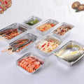 Wholesale disposable barbecue tin foil box baked rice box takeout packaging box multi-specification hot sale in stock
