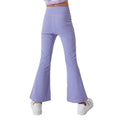 Ink printingkids fitness bell bottoms women's suitloose pants high waist belly control sports comfortablekids fitness wear