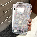 Suitable for iphone 17 pro korean sweet star rabbit phone case, apple 16/15 anti-drop glitter gel hard case