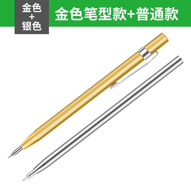Tile marking needle alloy steel metal marking pen steel needle fitter pointed needle drawing line marker pen needle flying needle tool