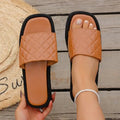 summer new arrival: plus-size chunky sole slides for women (sizes 36-42). wholesale available. dropshipping to  &