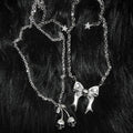 Halloween necklace wholesale fashion cross-border jewelry exaggerated sense of design bows skull dark style clavicle chain