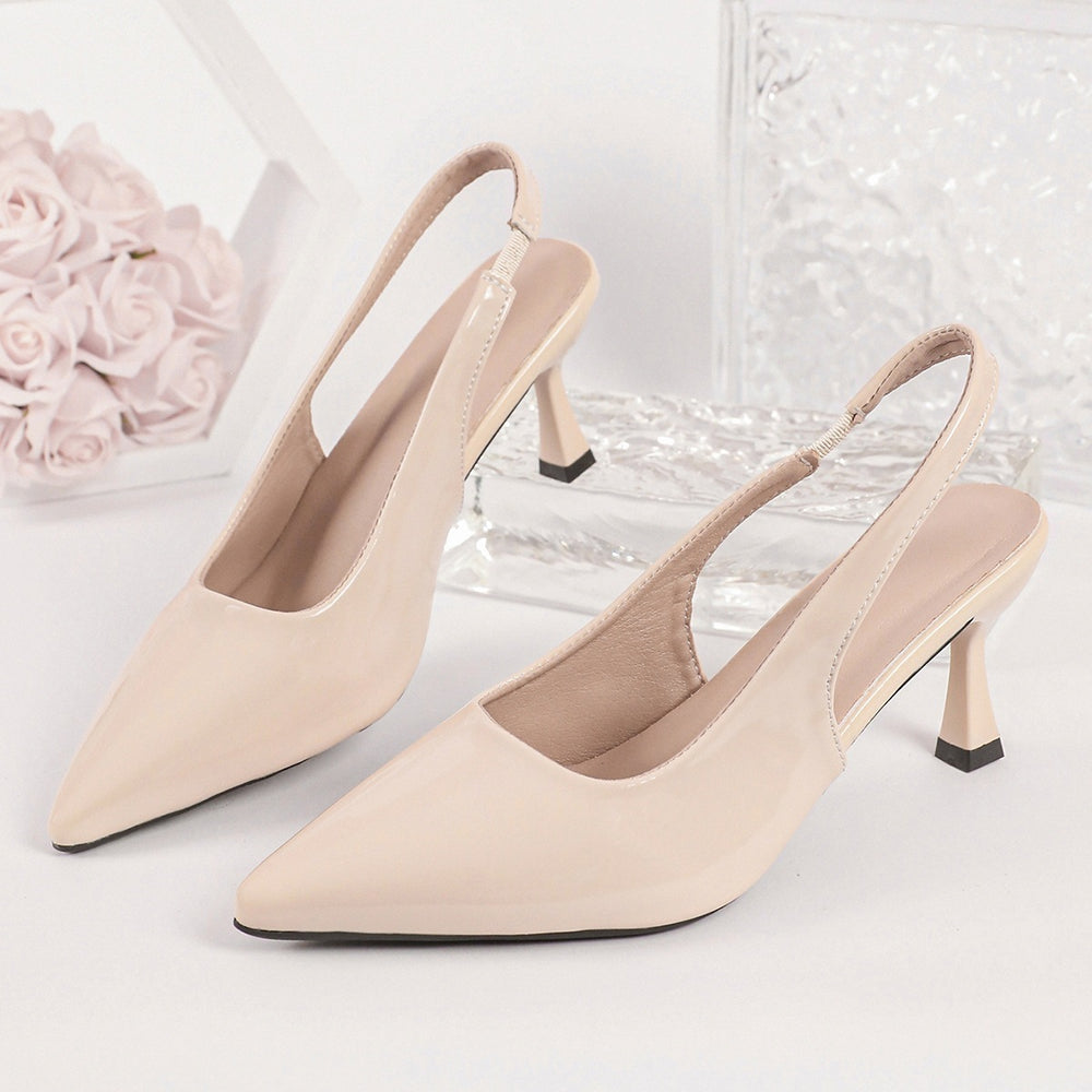 Pointed-toe export high heel sandals women's  new cross-border thin heel plus size fashion baotou back hollow sandals wholesale