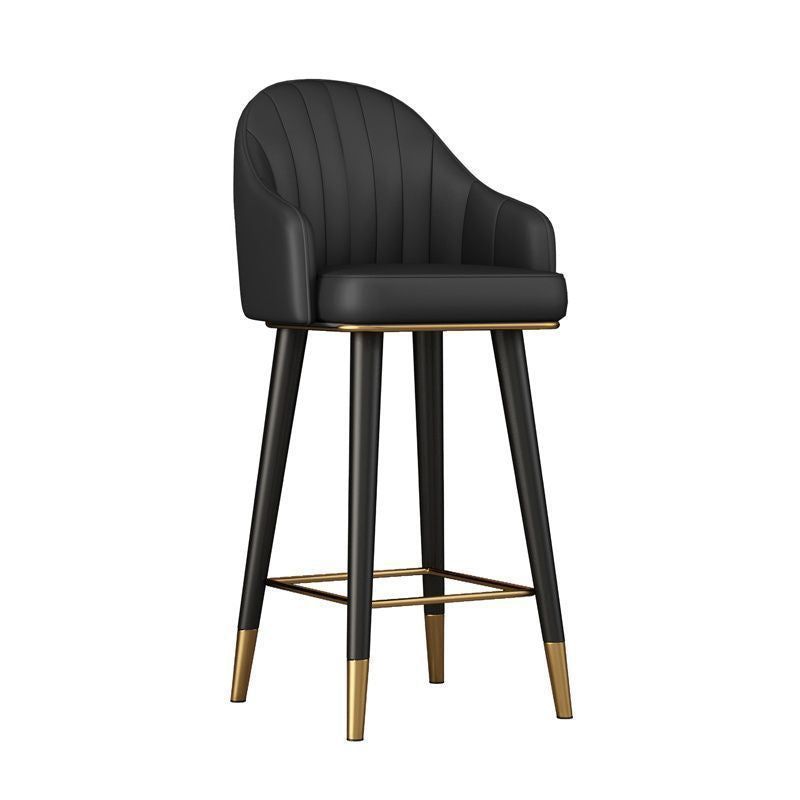 Accessible luxury bar chair front desk bar chair modern casual high stool bar chair for home comfortable sitting back chair