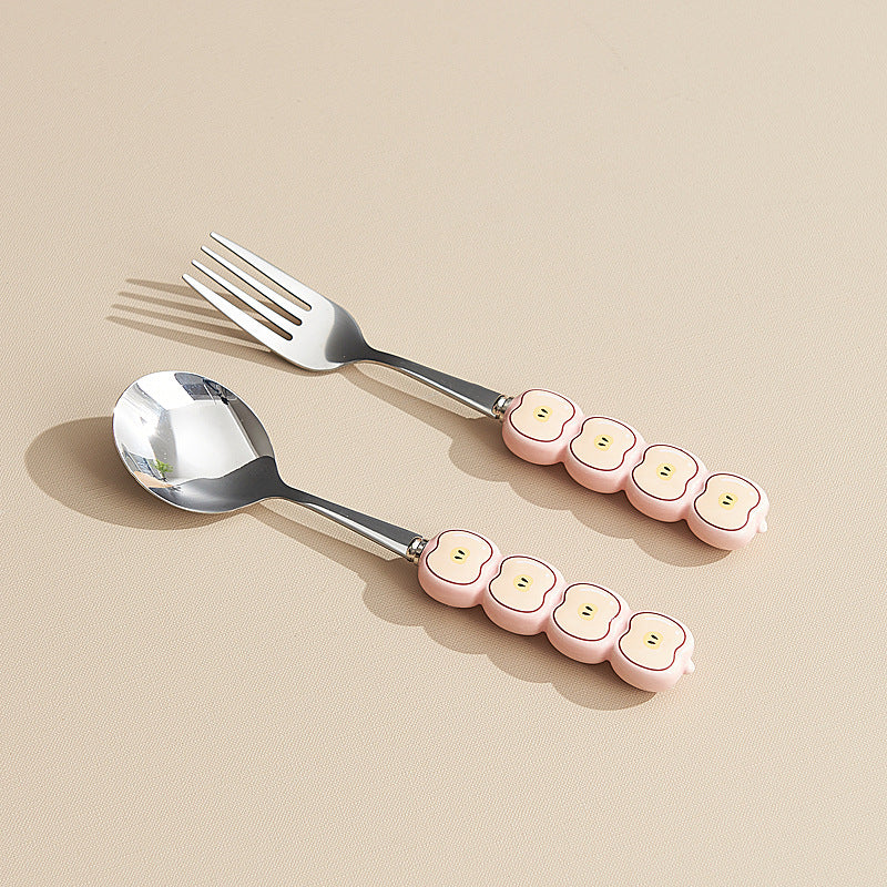 Cute and creative stainless steel cake & dessert spoons & forks - adorable animal fruit forks & coffee spoons - home tableware