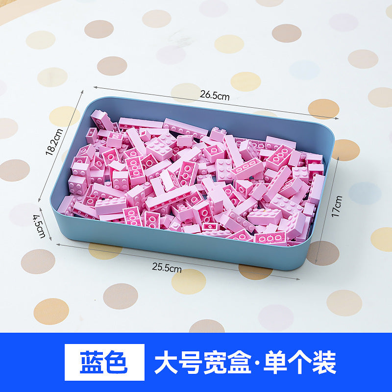 Children's toy parts sorting box Lego storage box Plastic stackable small particle building block partition storage box