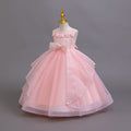 Ready-to-ship new sequin silver thread evening gown tutu wedding dress princess dress girls' performance dress kids' dress