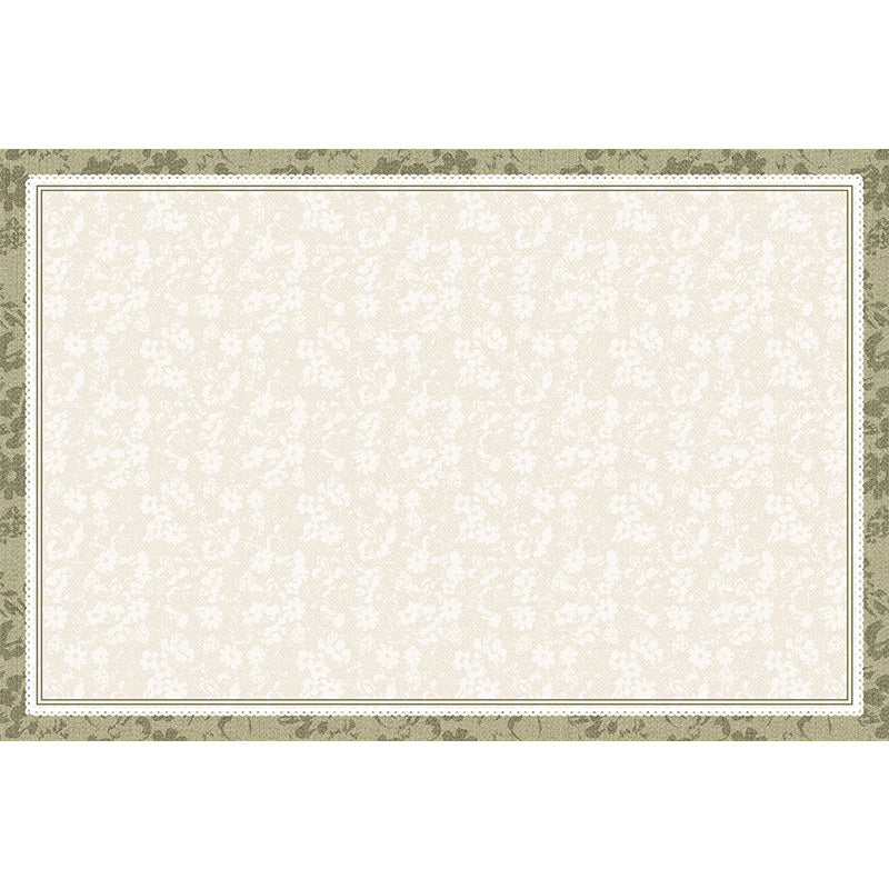 Ice silk mat carpet living room green french cream style summer no-wash wipeable sofa no-maintenance mat floor mat