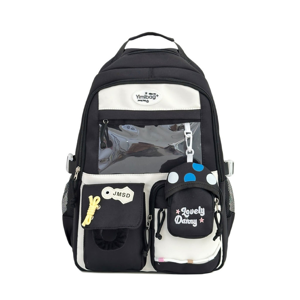 Cross-border high-value versatile large-capacity schoolbag female cute pain bag backpack junior high school girl high school student backpack