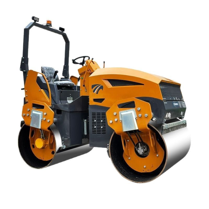 Pavement compaction 5 tons full hydraulic front steel rear glue roller 1.4 meters steel wheel width can be single vibration double vibration multiple vibration