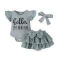 Children's clothing heeeo i'm new here mesh sleeve pit strips  cross-border