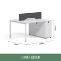 Office desk and chair set - minimalist office workstation for 2-4 people - partitioned desk for finance, office furniture