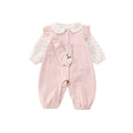 Baby clothes autumn outfit newborn romper girl super cute stylish overalls set spring new set