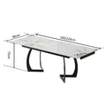 Italian style board dining table personalized wholesale modern simple light luxury small apartment for home retractable long and short rock board dining table