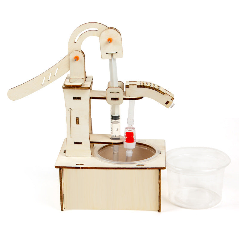 Scientific experiment DIY hand pressure pump manual pressure well technology small production children's educational toys material package