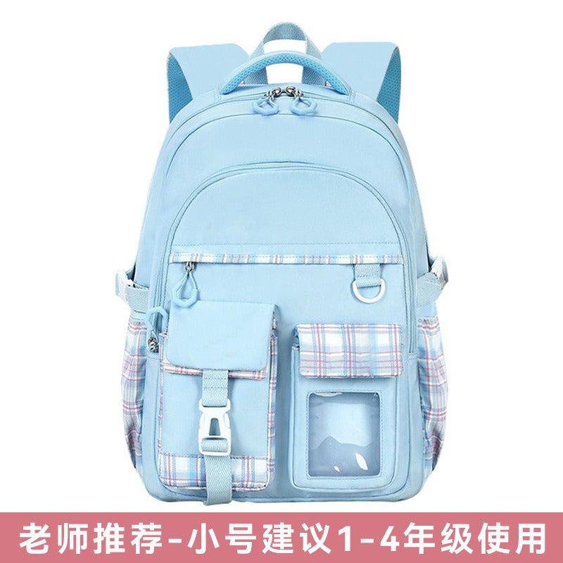 New lightweight school backpack for elementary school students - perfect for girls in grades 1-6. designed for children's spinal protection and reduced burden