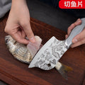 All-steel mini cleaver - women's knife, kitchen multi-tool, household fruit knife, sharp forged fish slicing knife