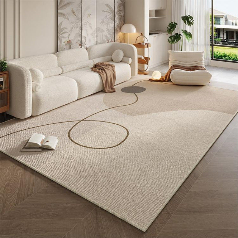 Cream style living room carpet accessible luxuryclassy sofa coffee table blanket for home non-slip carpet foot pad bedroom bedside blanket